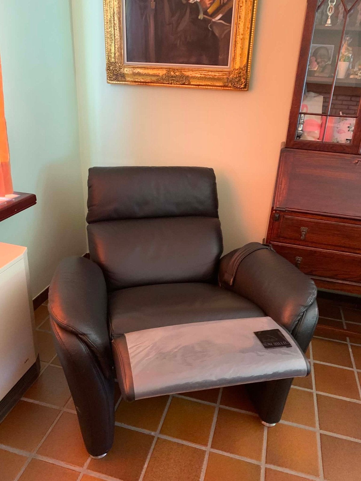 Zwarte relaxzetel, Ophalen