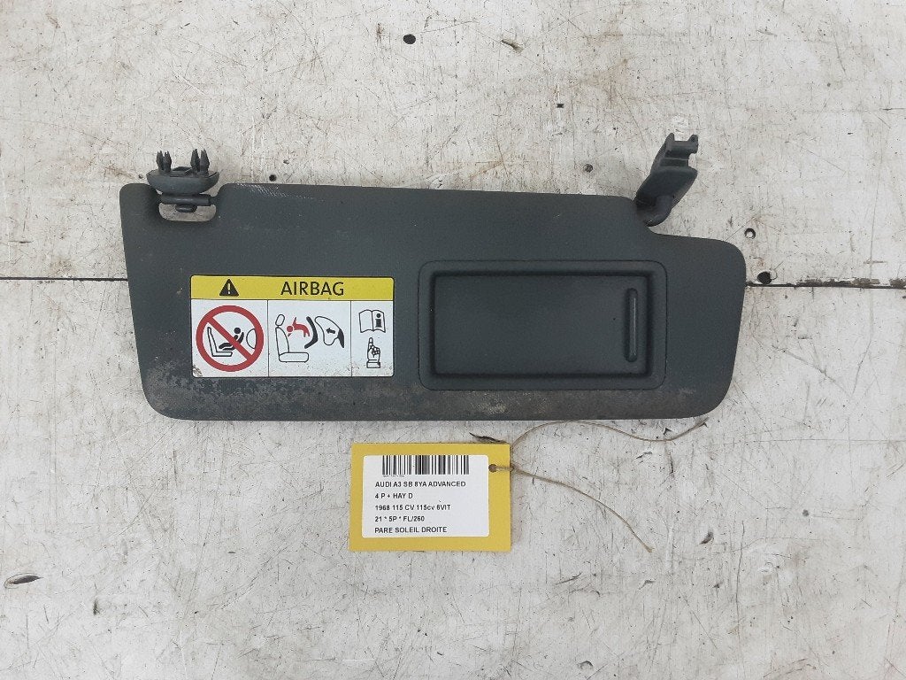 ZONNEKLEP RECHTS Audi A3 Sportback (8YA) (01-2019/-), Auto-onderdelen, Info@audi.de, Audi, Audi AG, Gebruikt