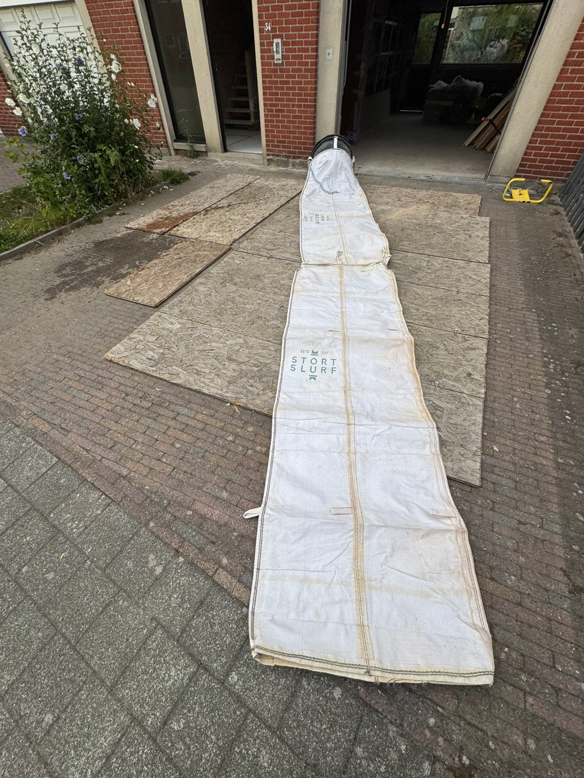 2x Stortslurf 3m + stortkokers, Ophalen