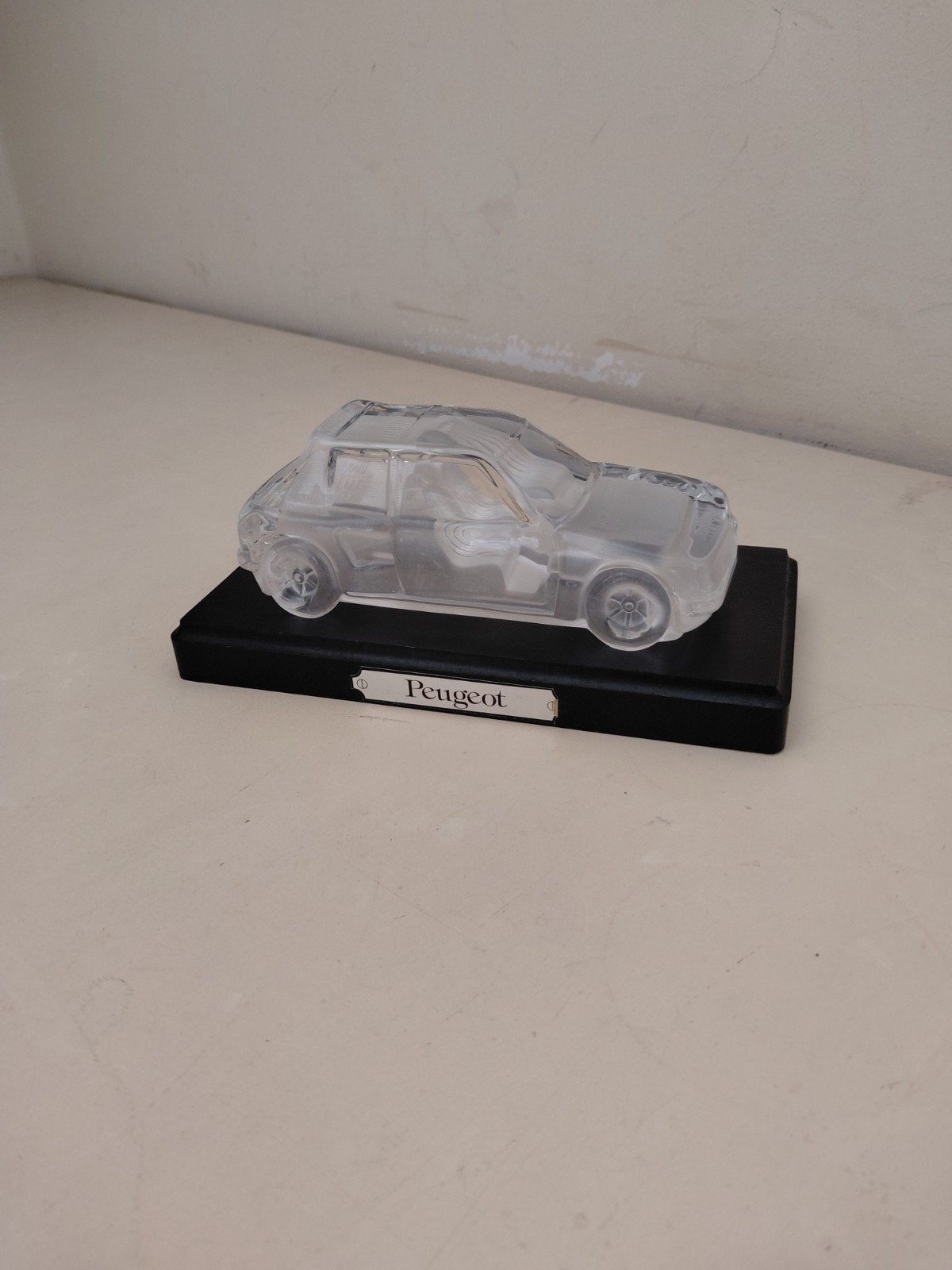 kristal of glazen auto ,Peugeot, Verzamelen, Ophalen