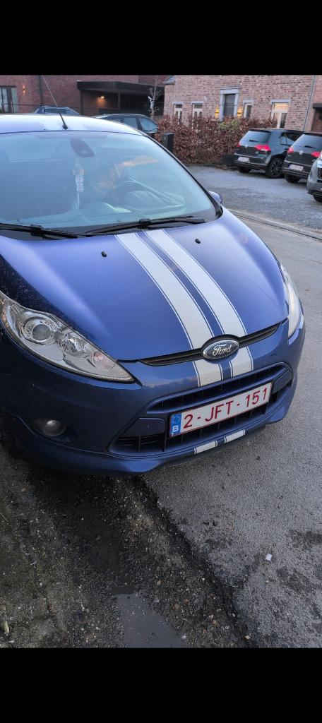 Ford Fiesta, Auto's, Ford, Voorwielaandrijving, Zwart, Blauw, Leder