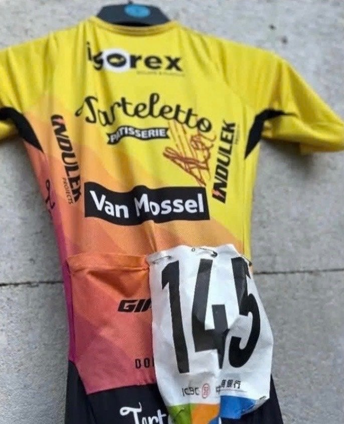 Gesigneerd Wielertrui, Enlèvement ou Envoi, Comme neuf