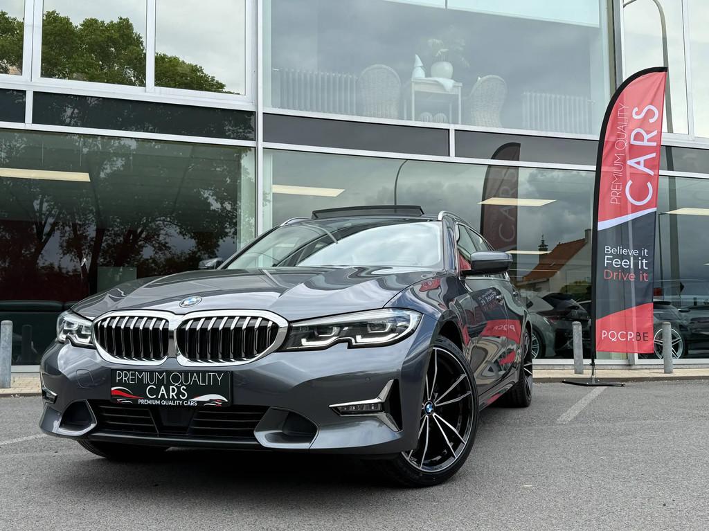 BMW 320 PANODAK / CARPLAY / TREKHAAK / CAMERA / ZETELVERWARM, Auto's, BMW, Automaat, Gebruikt, 1645 kg, Bedrijf