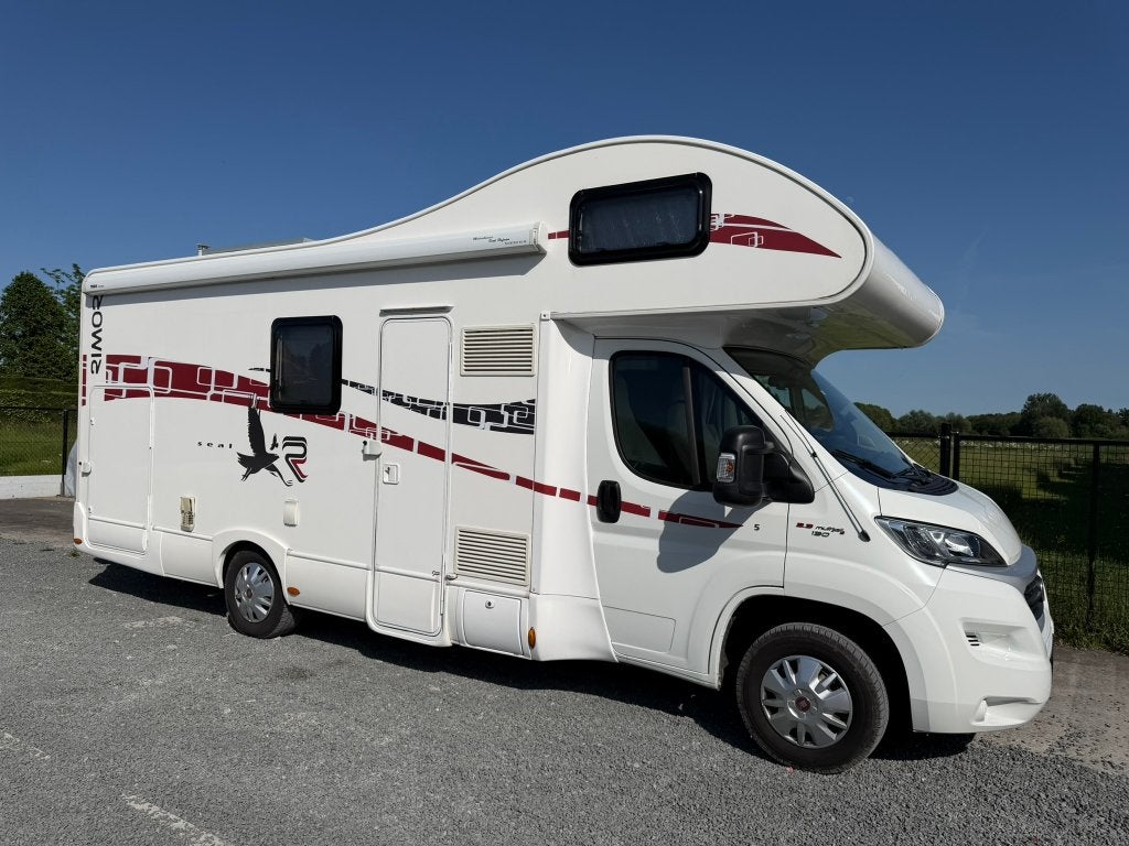 mobilhome Rimor Seal 5 ( 2017), Caravans en Kamperen, Mobilhomes, Alkoof, Serrures de sécurité, Fiat, Treinzit