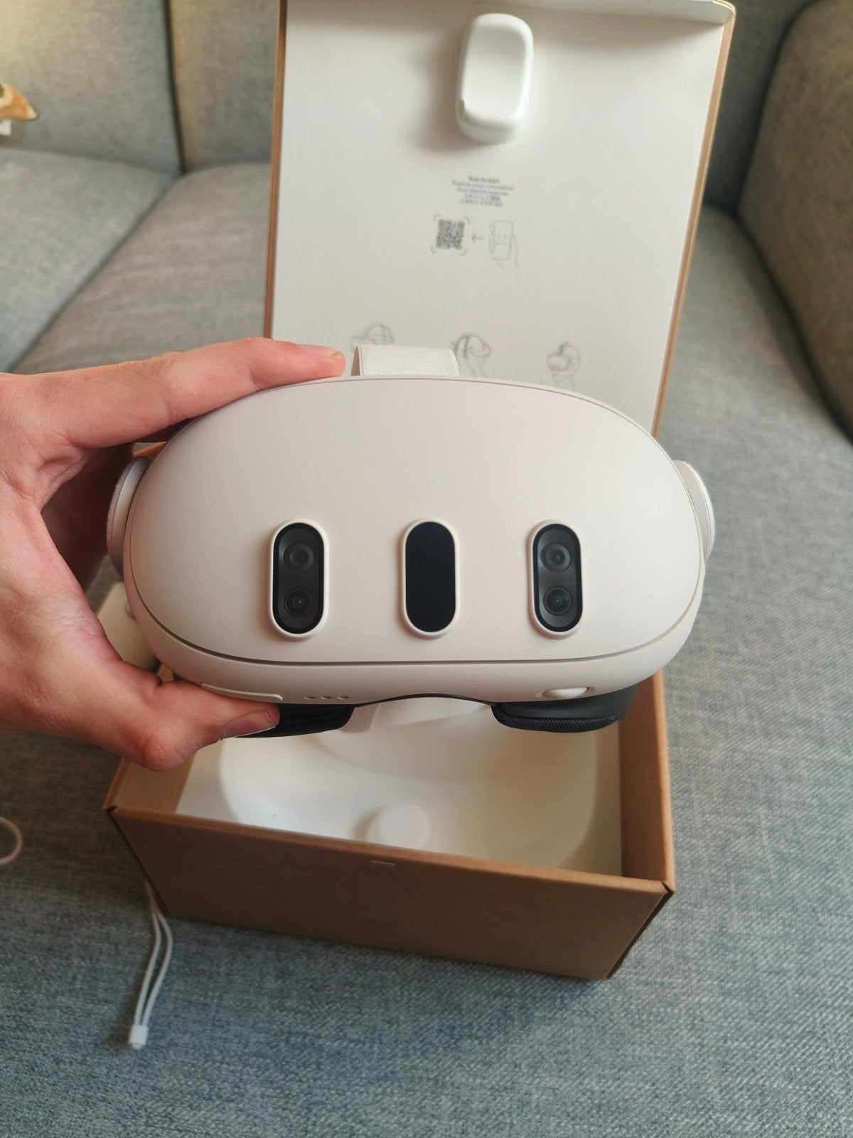 Meta Quest 3 512GB, controllers – DEFECT / voor reparatie, Games en Spelcomputers, Ophalen of Verzenden, Niet werkend, VR-bril