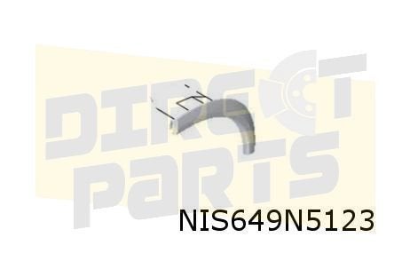 Nissan X-Trail (9/22-) Wielkuiplijst op Achterscherm Links O, Neuf, -, -, Garde-boue