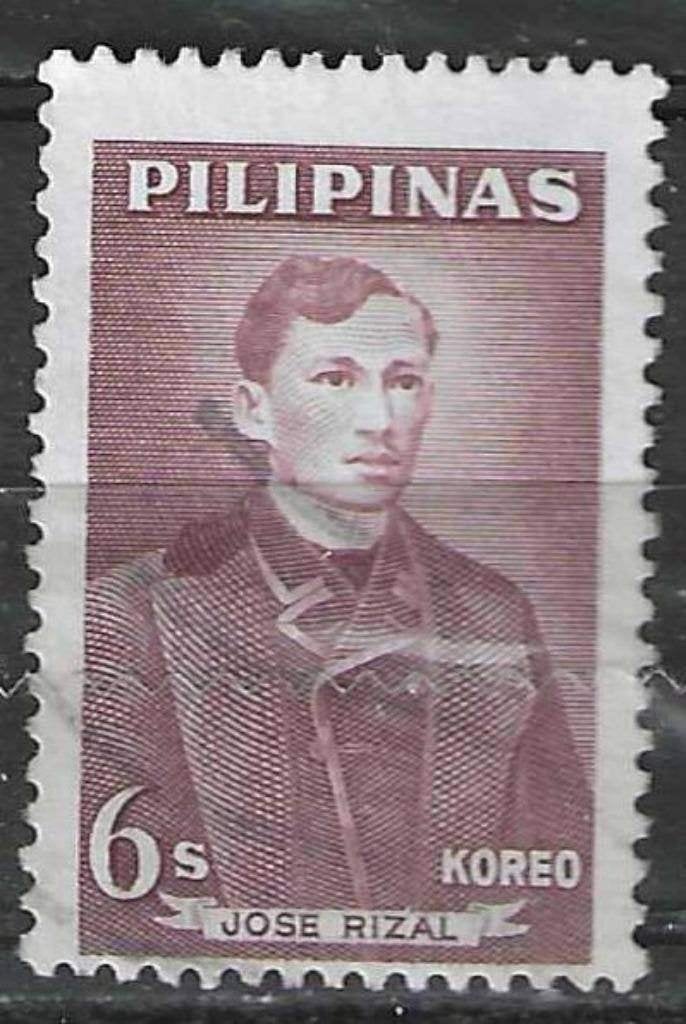 Filipijnen 1962/1964 - Yvert 540 - Jose Rizal - 6 s. (ST), Verzenden, Gestempeld