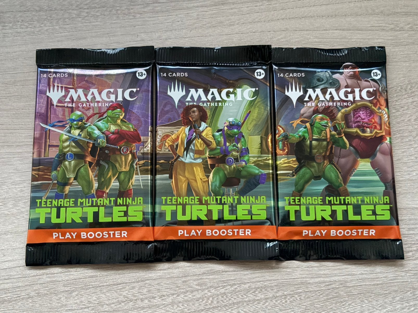 Magic MGC TMNT Play Booster Art Set – 3 Sealed Packs TMNT, Enlèvement ou Envoi, Comme neuf, Booster