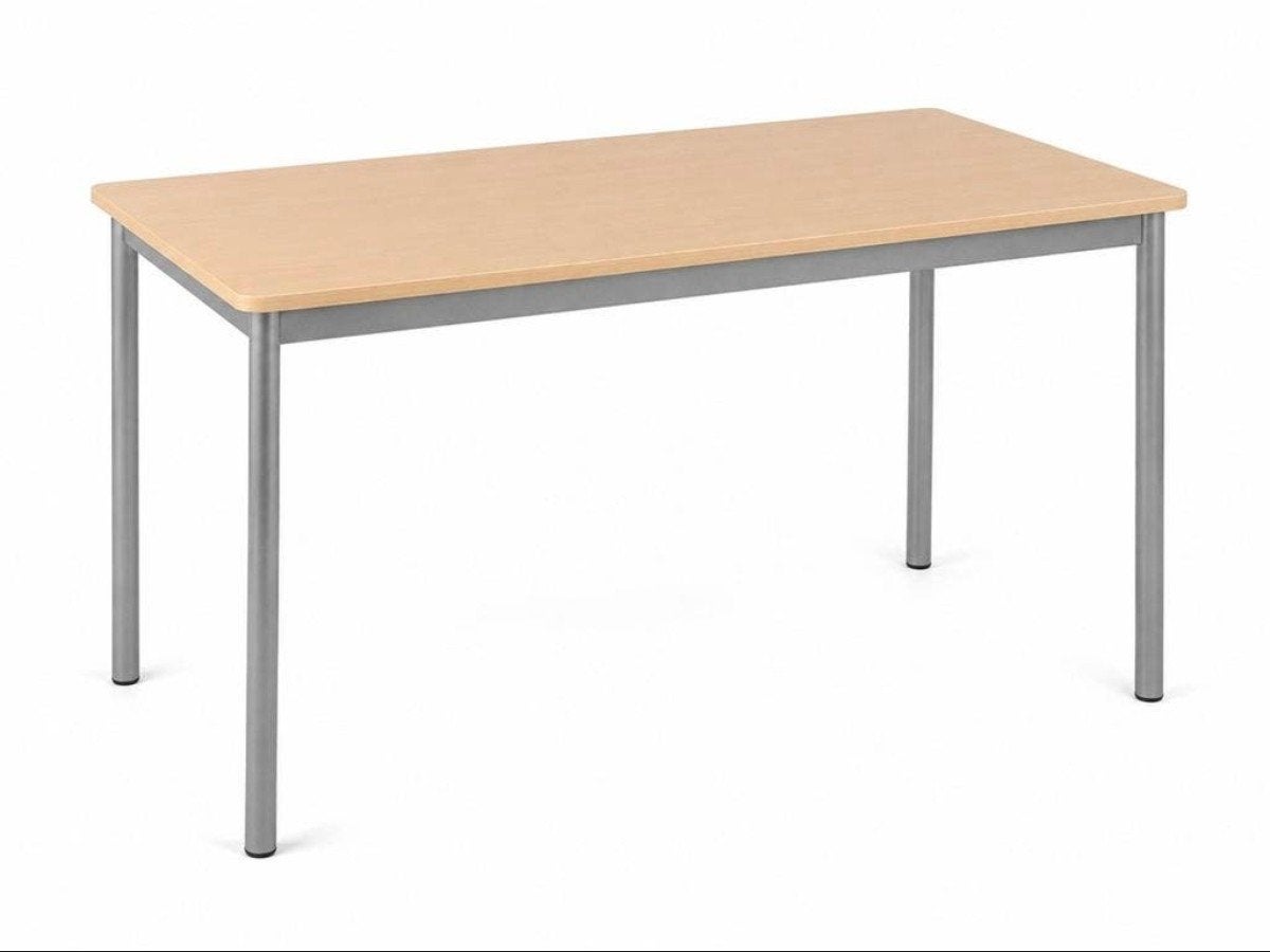 Table rectangulaire moderne - Bon état, Maison & Meubles, Bureaux, Comme neuf, Enlèvement, Gris, Bois