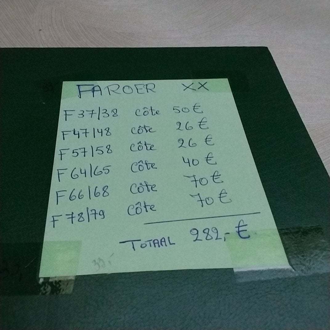 Draps FAROER à la menthe fraîche entre 37 et 79€ avec cote 2, Envoi