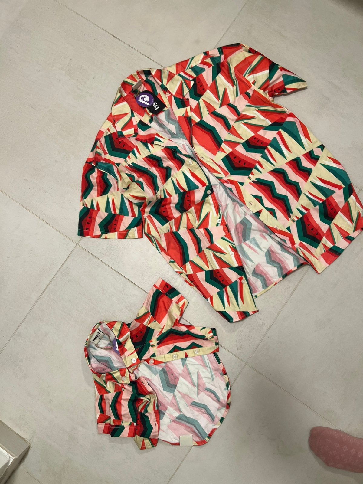 Matching shirts voor hond en baasje ️, Kleding | Dames, Ophalen, Zo goed als nieuw, Beige
