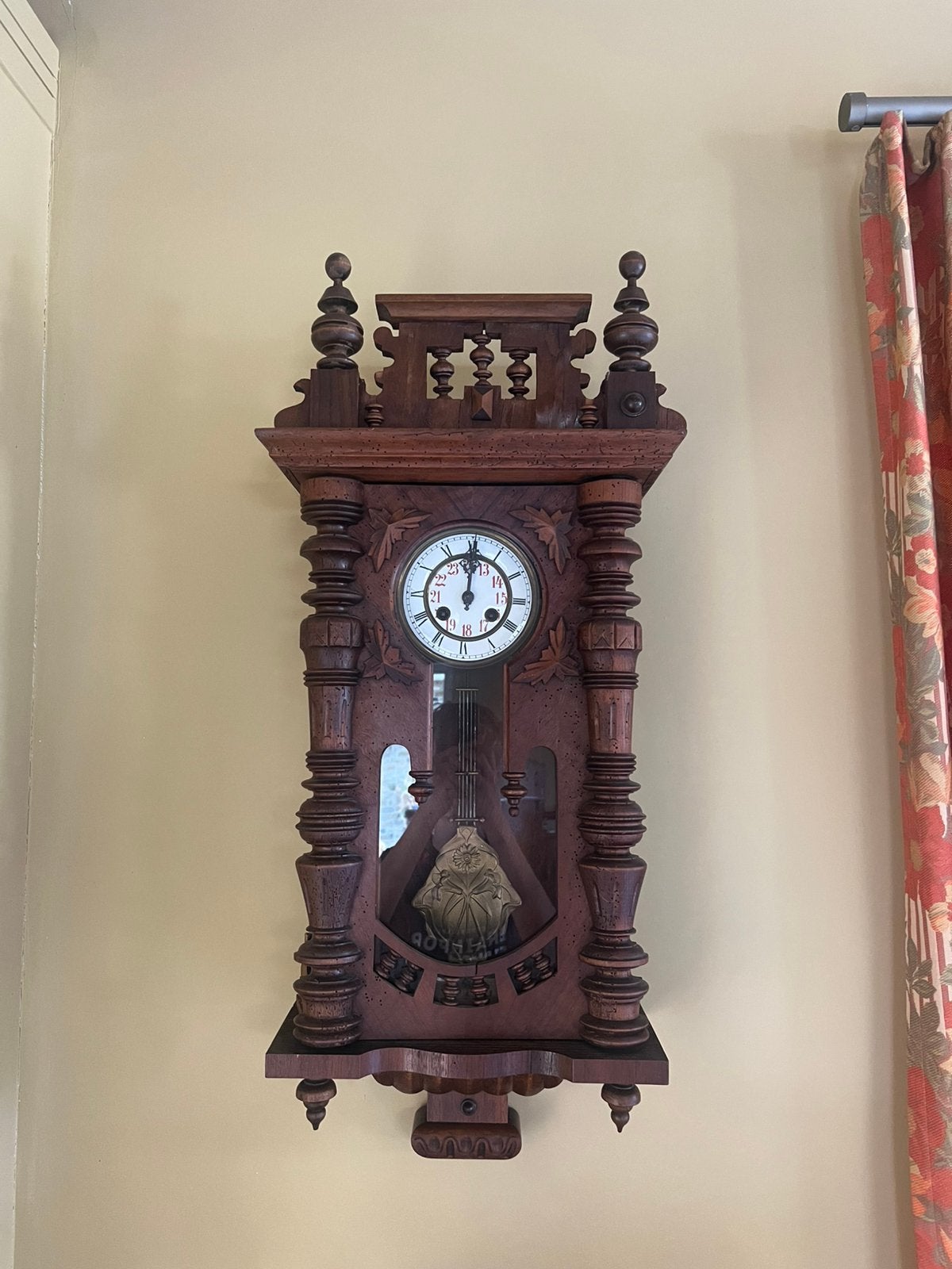 Antieke mechanische wandklok, Antiek en Kunst, Antiek | Klokken, Ophalen