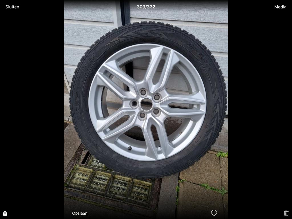 Winterbanden met velg ford s-max of ford galaxy, Auto-onderdelen, Banden en Velgen, Ophalen, 18 inch, Gebruikt, Velg(en)