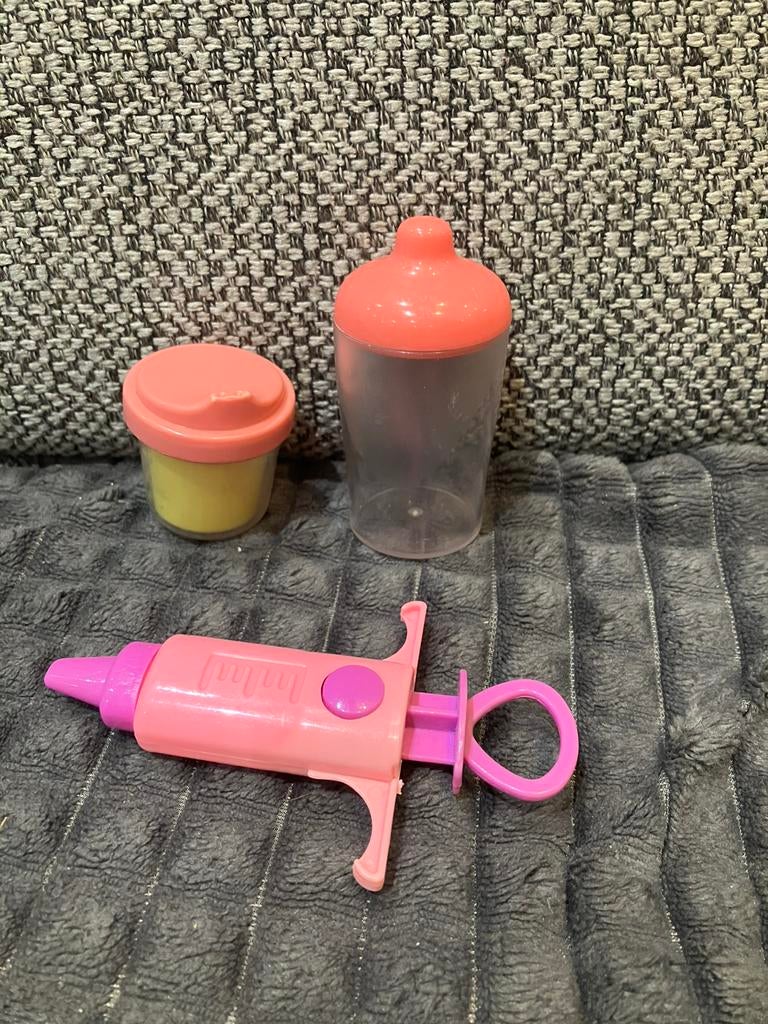 Papfles, drinkbus en spuit voor pop, Kinderen en Baby's, Ophalen of Verzenden, Zo goed als nieuw