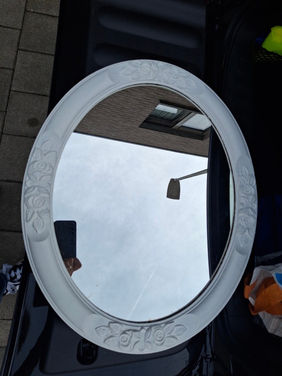 spiegel 60x40, Huis en Inrichting, Woonaccessoires | Spiegels, Ophalen, Ovaal