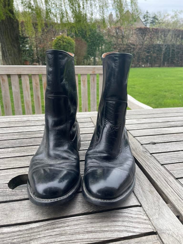 Amerikaanse zwarte boots in leder, Vêtements | Hommes, Chaussures, Bottes, Enlèvement, Porté, Noir
