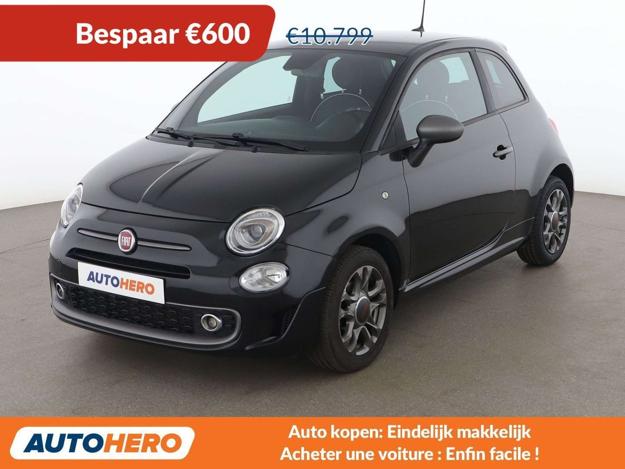 Fiat 500 1.2 Sport (année de construction 2019), Autos, 1242 cm³, Achat, Euro 6, 69 ch
