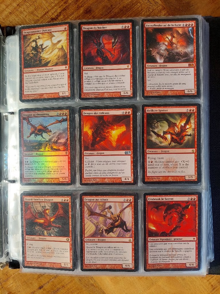 Magic the gathering CARTES ROUGES, Hobby en Vrije tijd, Ophalen, Zo goed als nieuw, Meerdere kaarten