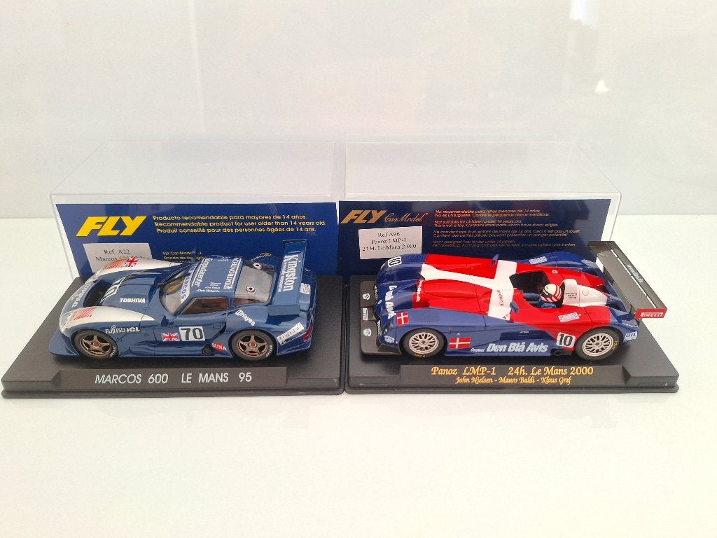 Fly 1 x Panoz 24 H Le-Mans x Marcos Le-Mans 95 Kingston, Overige merken, Racebaan, Nieuw, Ophalen of Verzenden