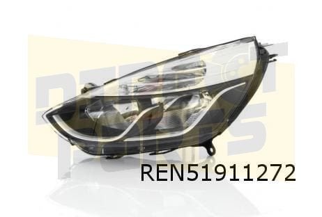 Renault Clio IV (1/13-9/16) koplamp Rechts (chrome accent) O, Neuf, -, Renault, -