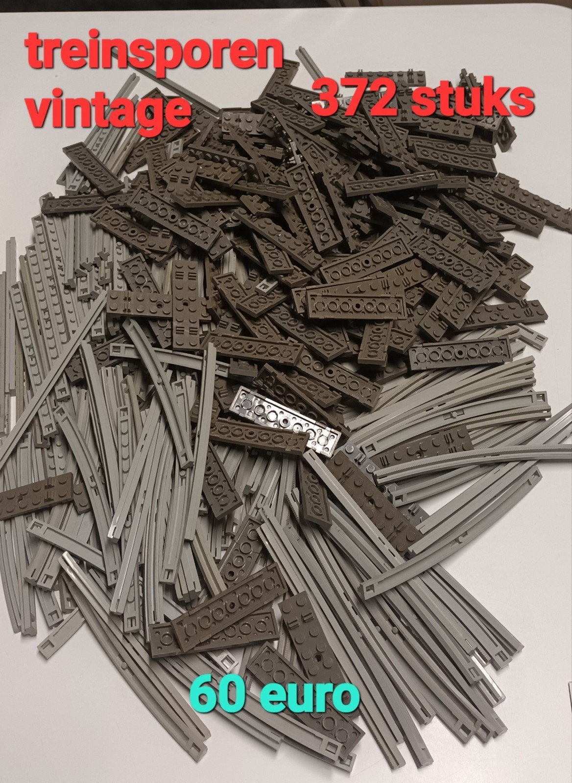 Lego trein sporen vintage 372 stuks zie foto's, Enlèvement ou Envoi, Lego