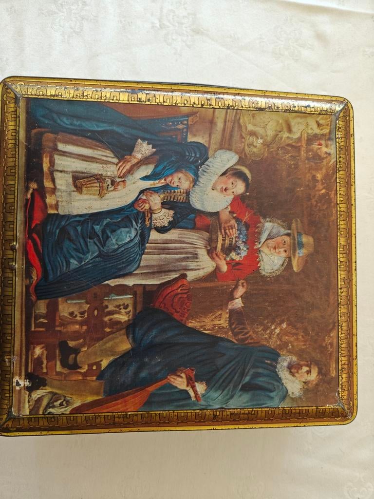 Boîte en fer blanc vintage, Enlèvement ou Envoi