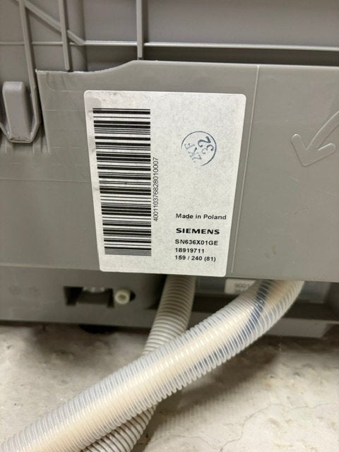 Inbouw afwasmachine Siemens iQ300, Elektronische apparatuur, Ophalen, Gebruikt, 60 cm of meer, Minder dan 10 liter