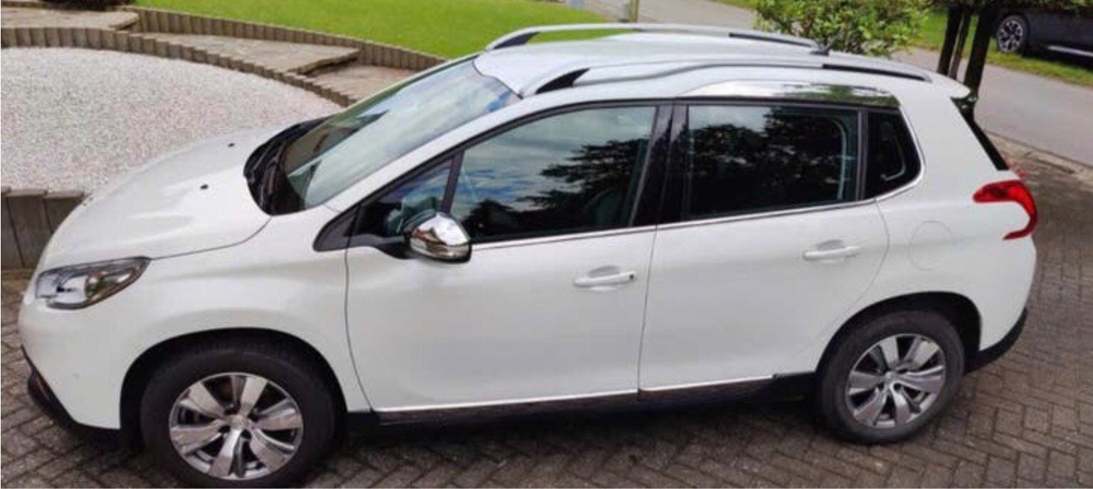 Topper Peugeot 2008 benzine full option perfecte staat️, Auto's, Dealer onderhouden, Zwart, Wit, Leder