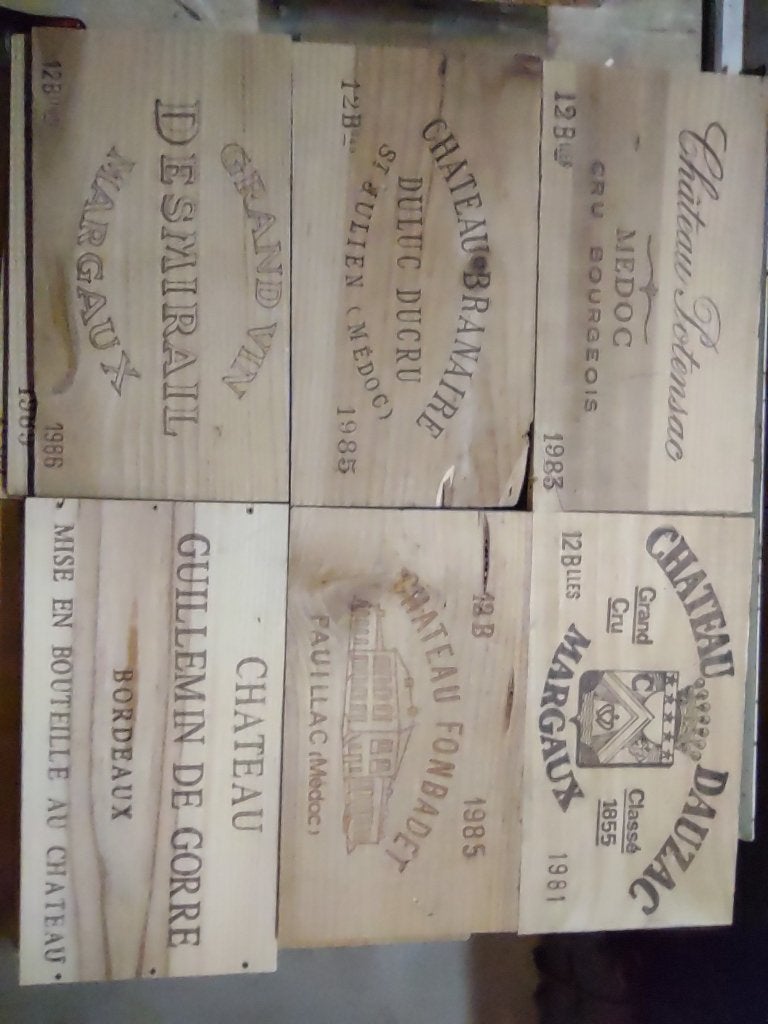 houten frontpanelen van wijnkisten, Ophalen of Verzenden, Gebruikt, Grenenhout