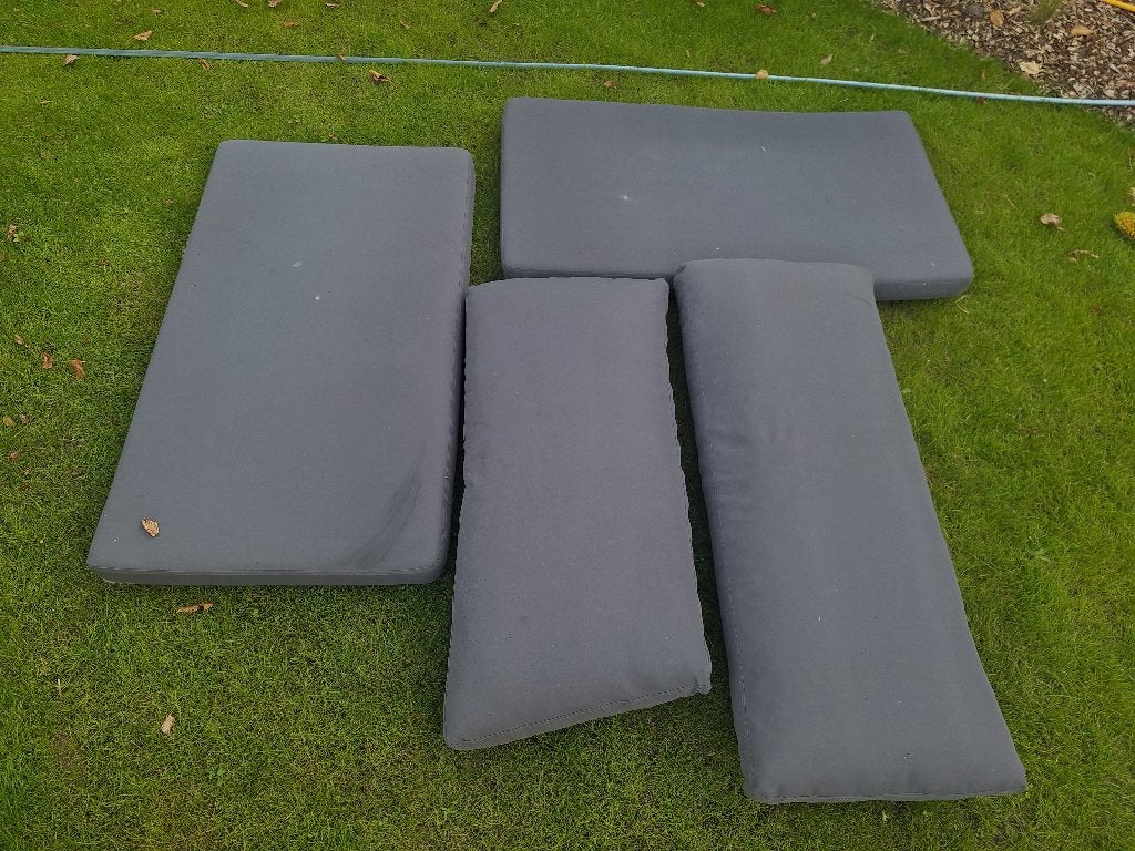 Kussens voor lounge zetel, Tuin en Terras, Tuinmeubel-accessoires, Gebruikt, Ophalen