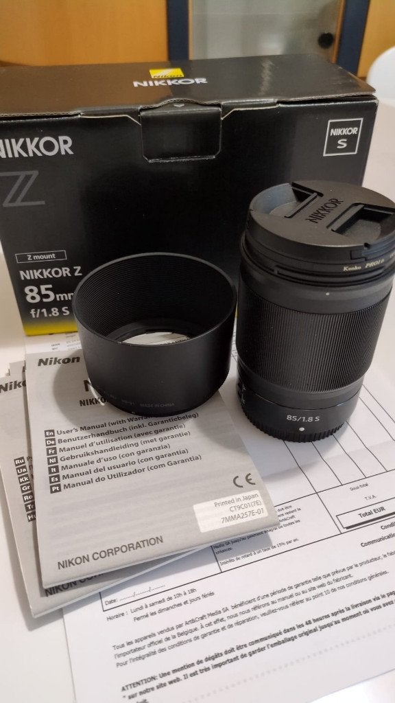 Nikon Nikkor Z 85mm f/1.8S — Kenko PRO1D UV-filter, Audio, Tv en Foto, 85 mm, Nikon Z-mount, Nikon, Ophalen of Verzenden
