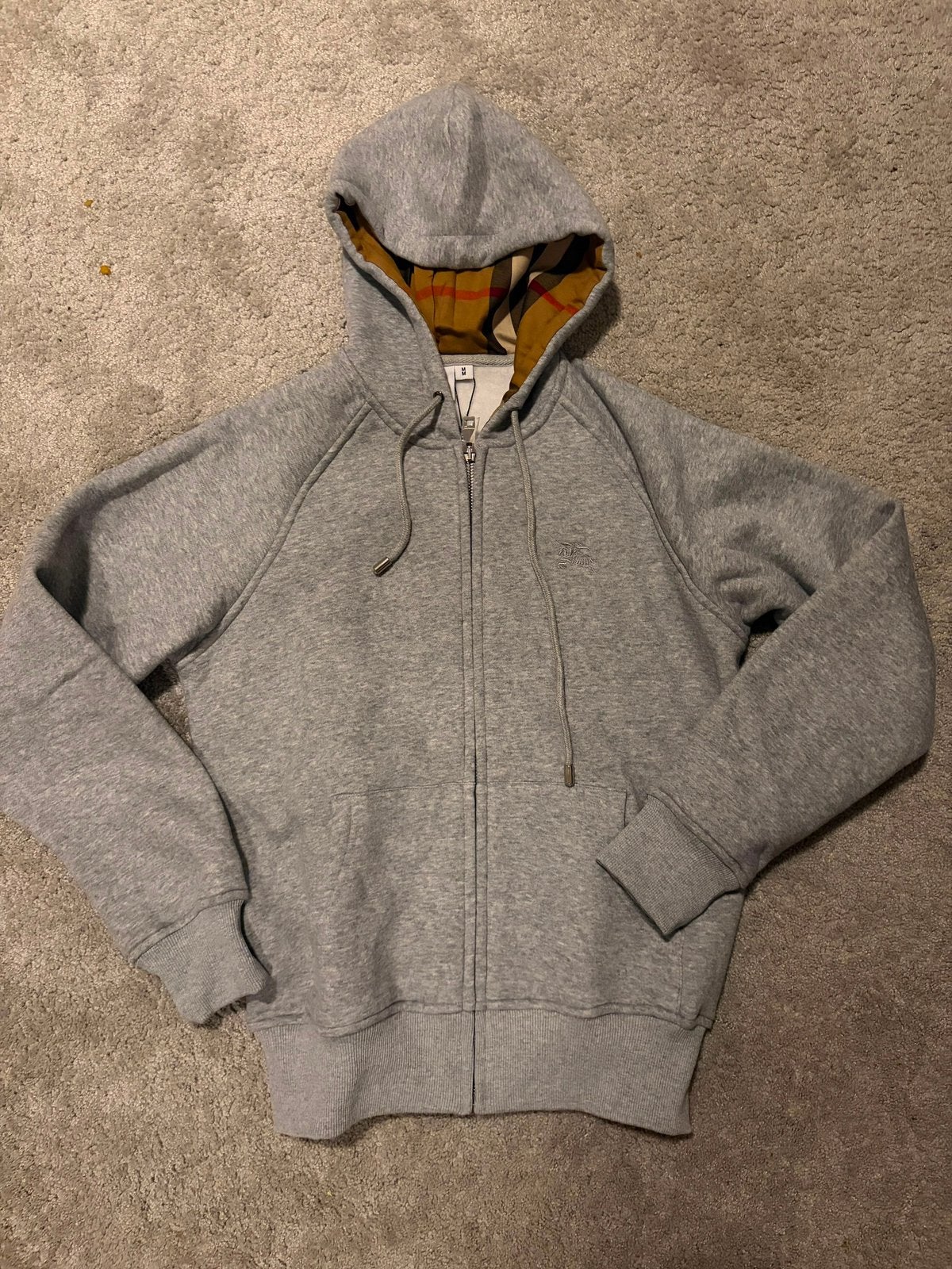 Burberry grijze hoodie met rits – maat M, Ophalen, Nieuw, Maat 48/50 (M), Beige