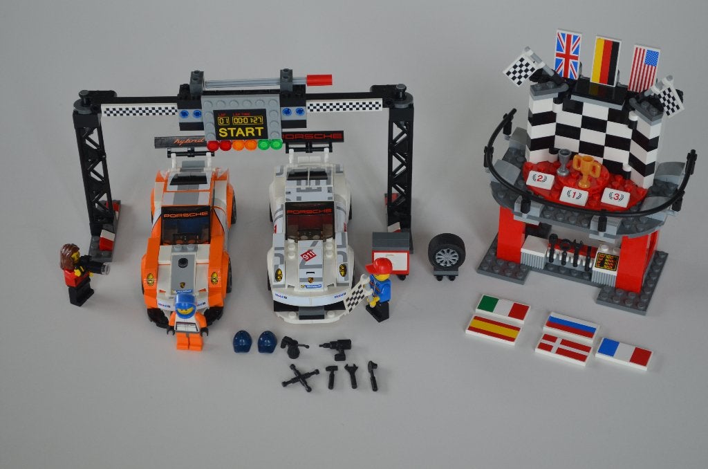 Lego: nr. 75912 Porsche 911 GT Finishing Line., Lego, Overige typen, Zo goed als nieuw, Inclusief minifiguren