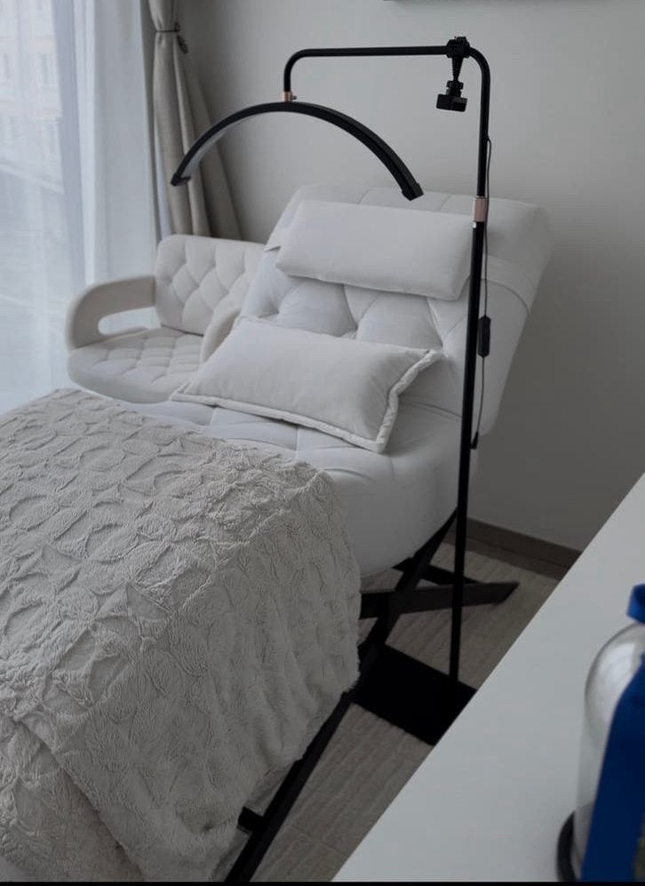 Set pour extensions de cils, lit, chaise, lampe et chariot, Enlèvement