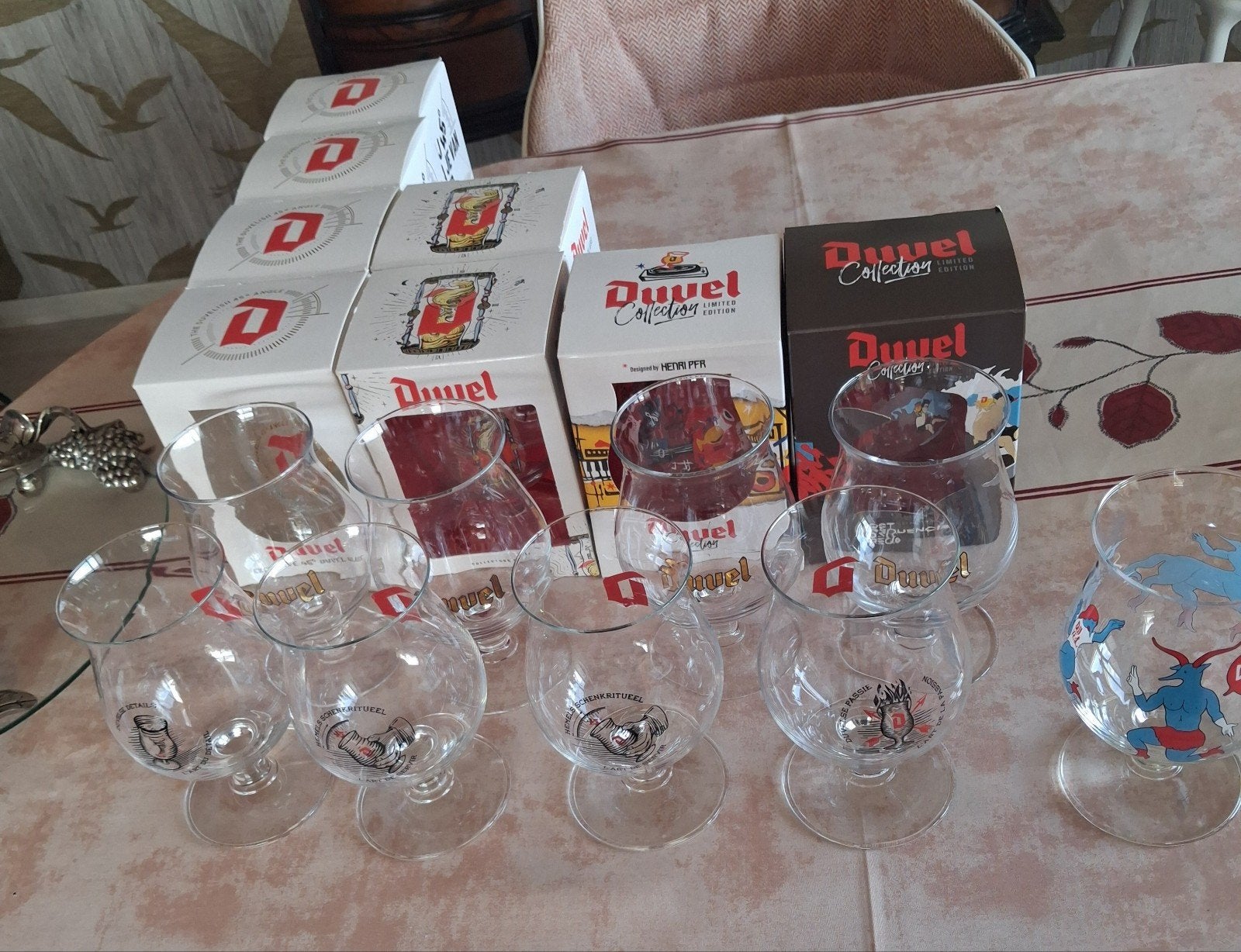 collection de lunettes Duvel, Enlèvement, Comme neuf, Verre à bière