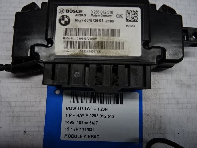 BOITIER AIRBAG BMW 1 serie (F21) (0285012518), Utilisé, BMW