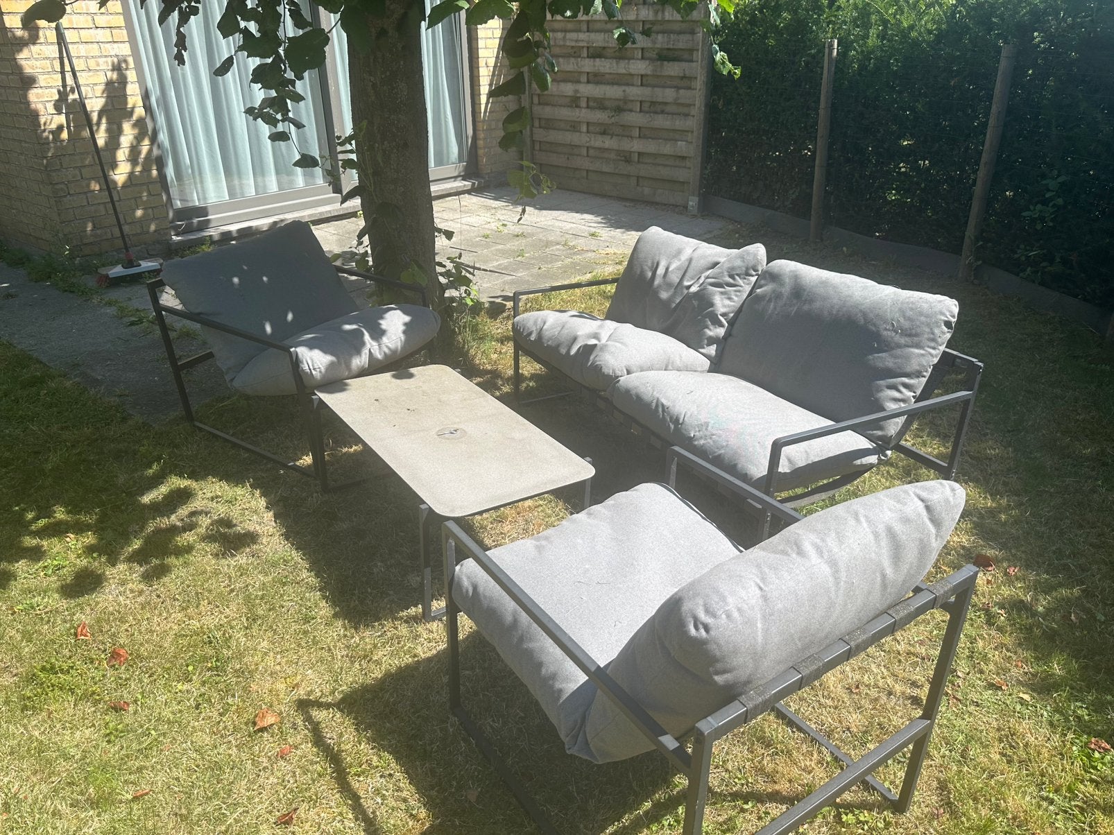 Tuinset Jysk, Jardin & Terrasse, Enlèvement, Comme neuf, Salons de jardin