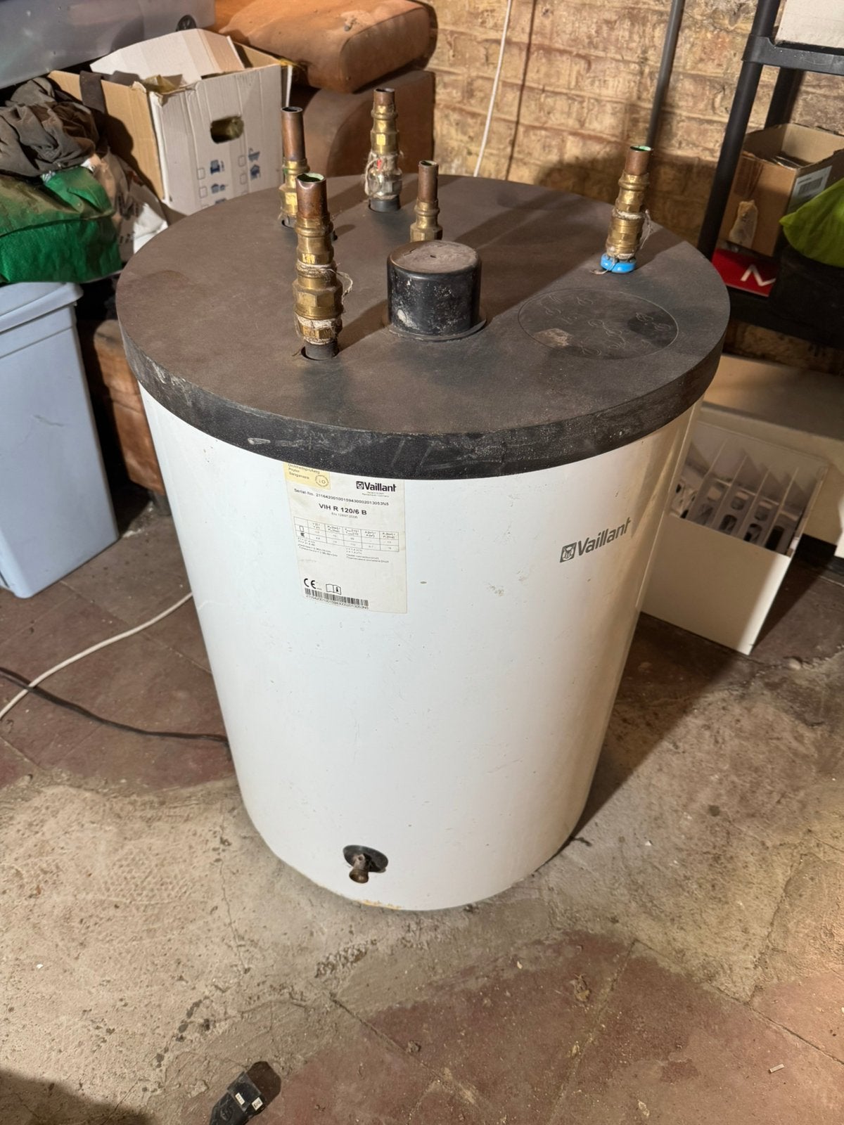 Boiler Vaillant VIH R 120/6 B 117l, Bricolage & Construction, Boiler, Enlèvement, Utilisé, 3 à 5 ans