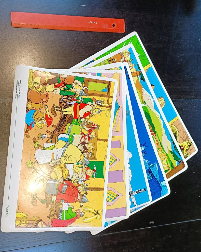 Astérix set de table Planta, Rectangulaire horizontal, A1 jusqu'à A3, Enlèvement, Utilisé