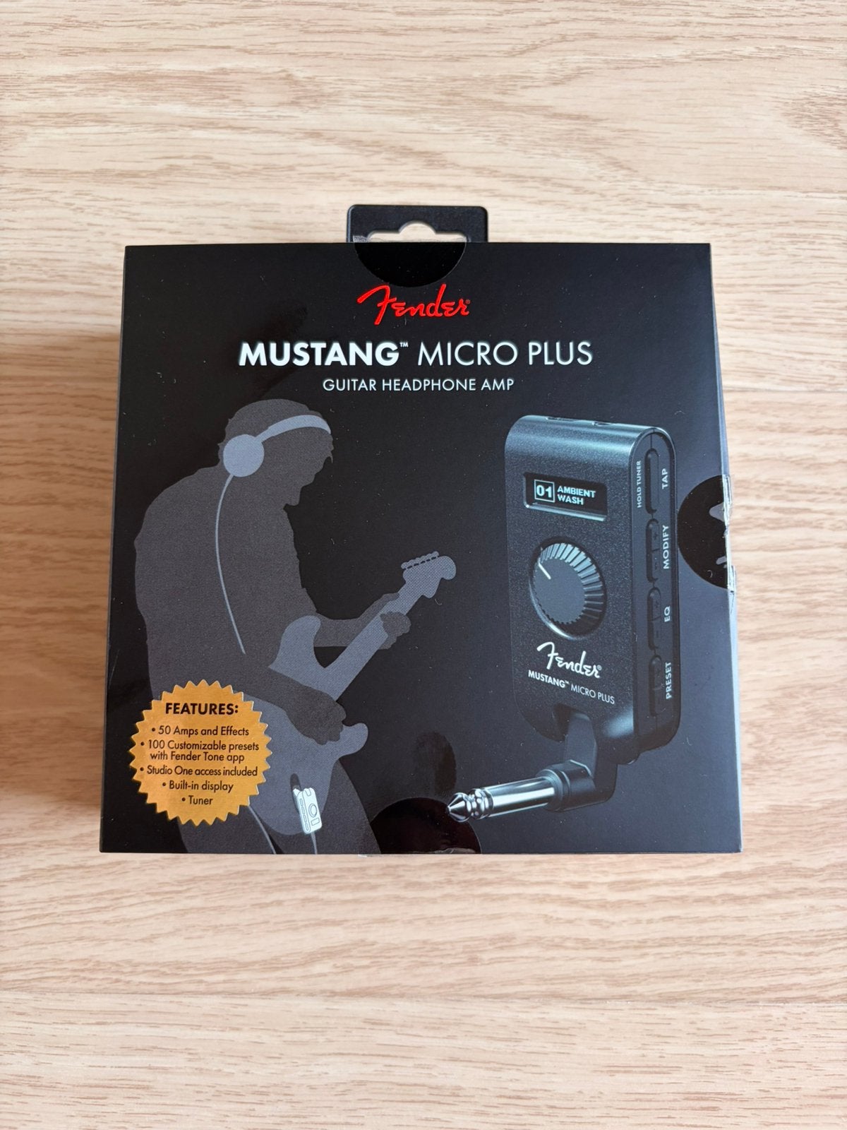 Fender mustang micro plus - headphone amp, Ophalen of Verzenden, Zo goed als nieuw