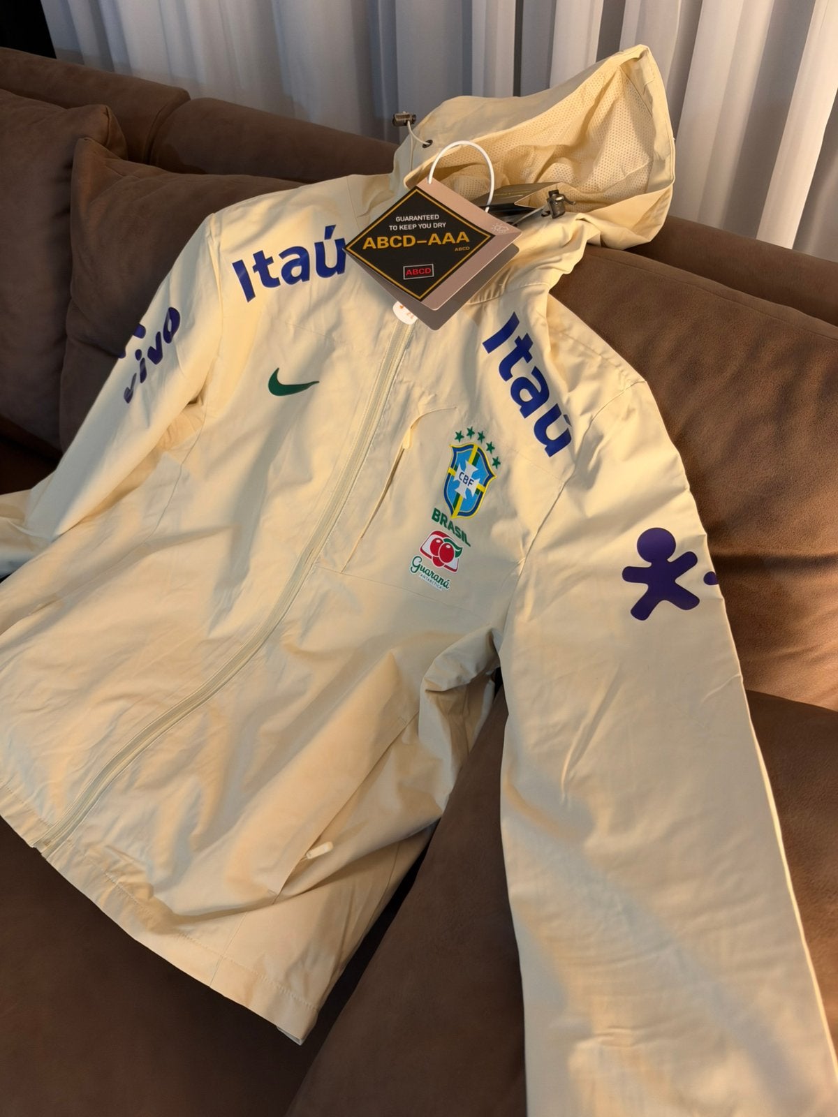 Brazil jas beige, Kleding | Heren, Ophalen, Zo goed als nieuw, Beige