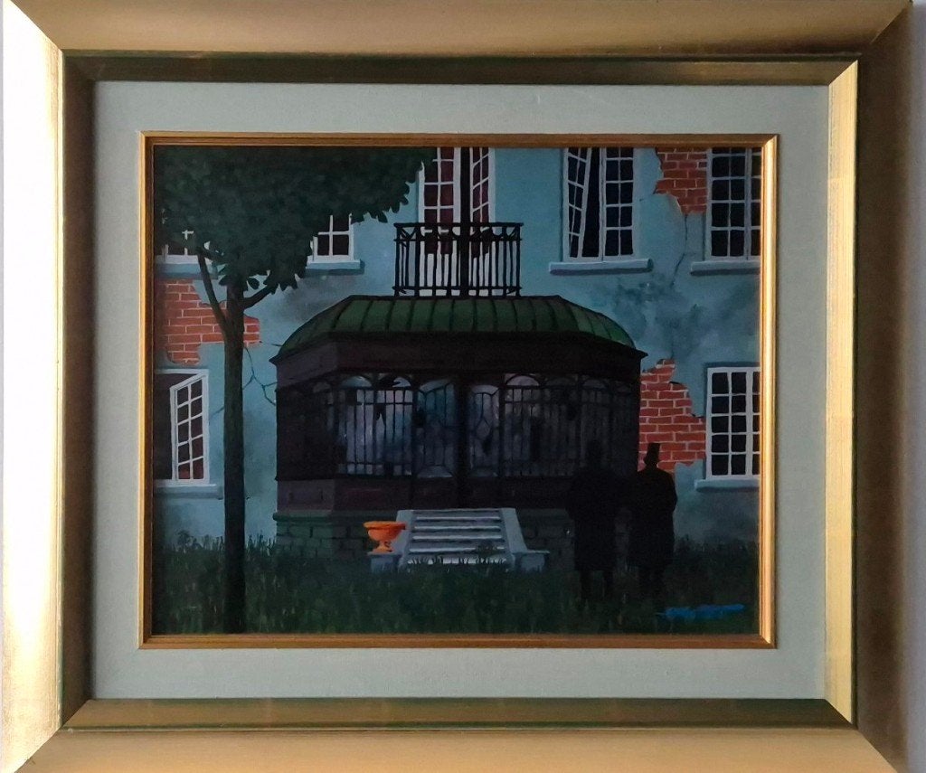 Gaston Bogaert (1918-2008), Enlèvement ou Envoi, Signé, Peinture à l'huile, Autre sujet