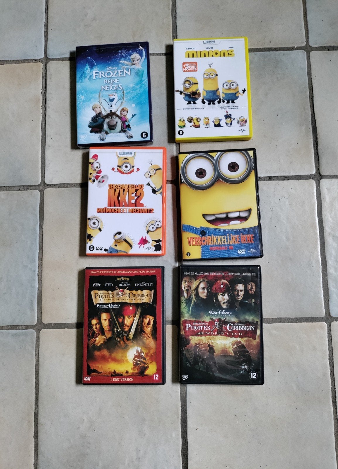 Dvd's 6 stuks, Ophalen