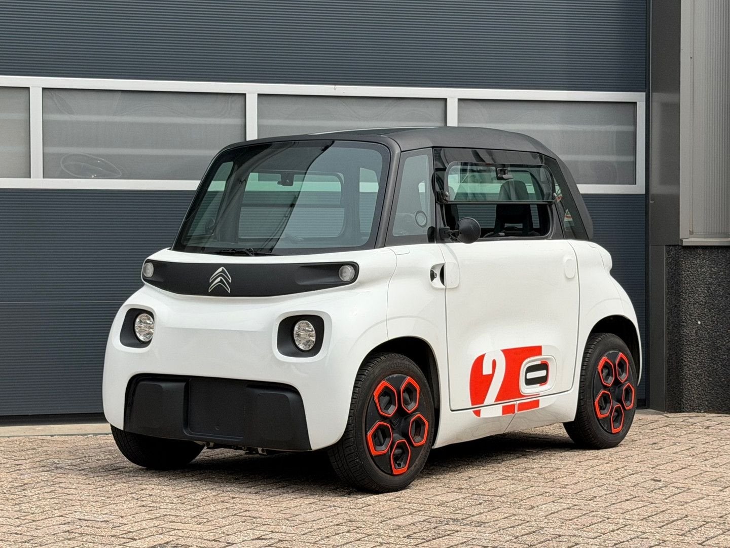 Citroen AMI Brommobiel bj.2021 Panoramadak|Parelmoerwit., Autos, Citroën, Achat, Toit panoramique, Noir, Automatique