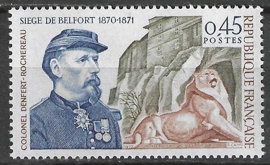 Frankrijk 1970 - Yvert 1660 - Beleg van Belfort  (PF), Verzenden, Postfris