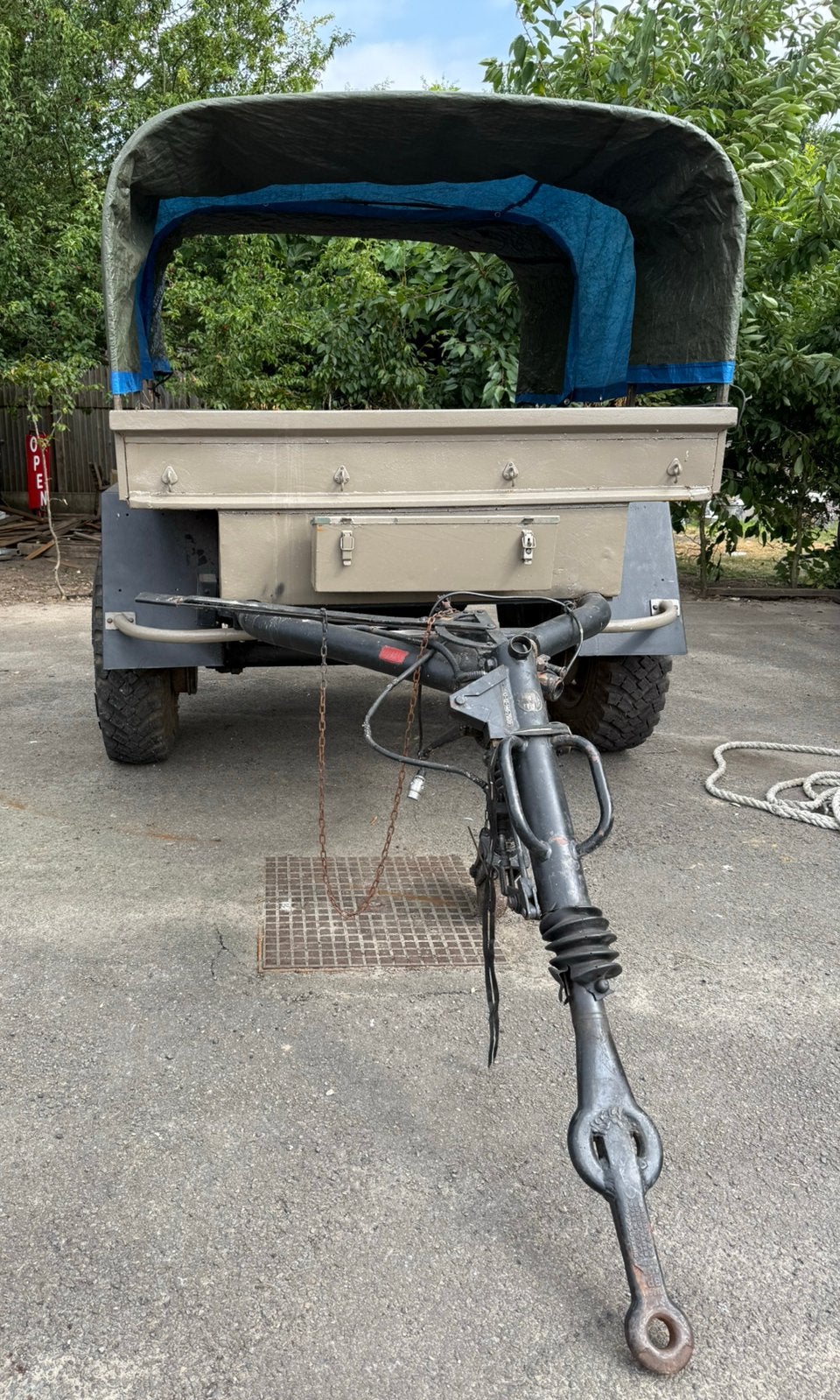 Overlander UNIMOG TRAILER EX-DUITS LEGER BOUWJAAR 1969, Ophalen, Zo goed als nieuw