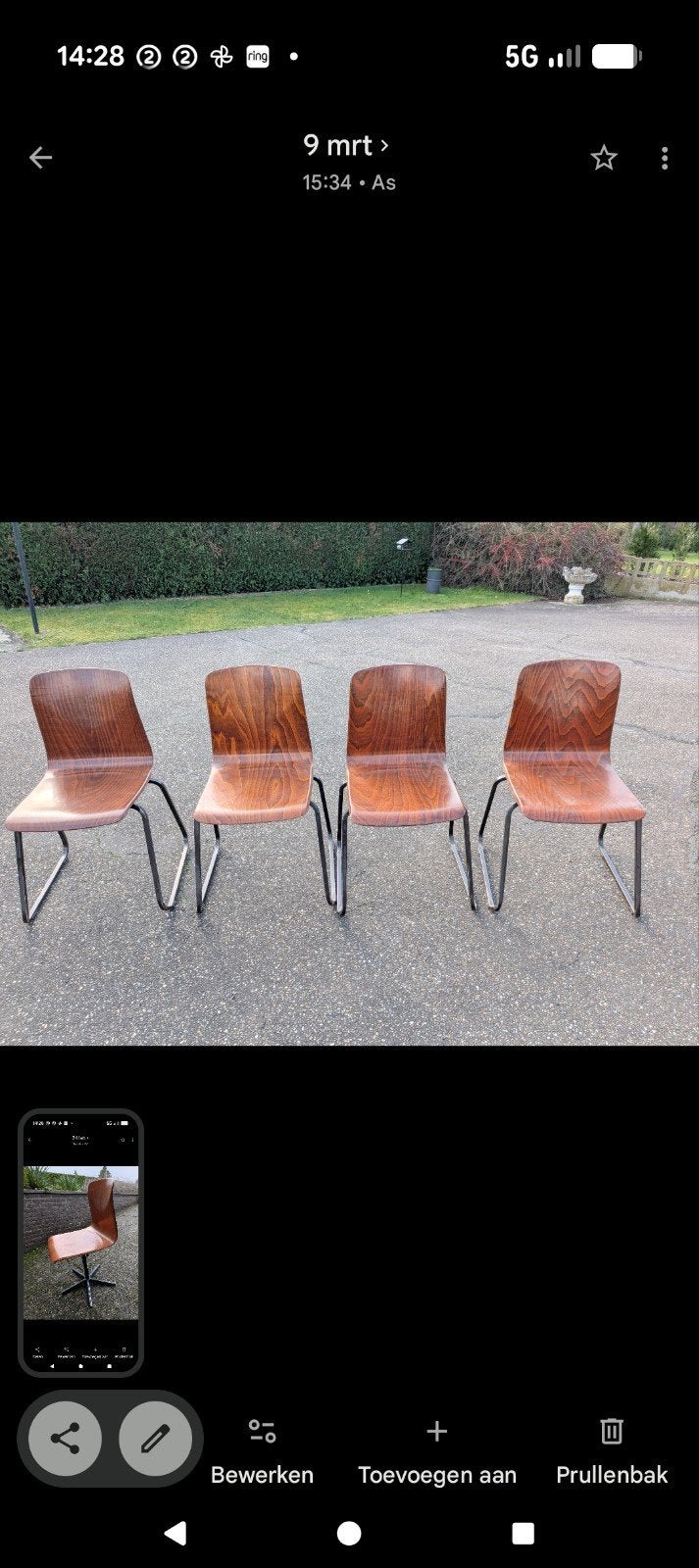 vintage pagholz galvanitas schoolstoelen, Huis en Inrichting, Ophalen