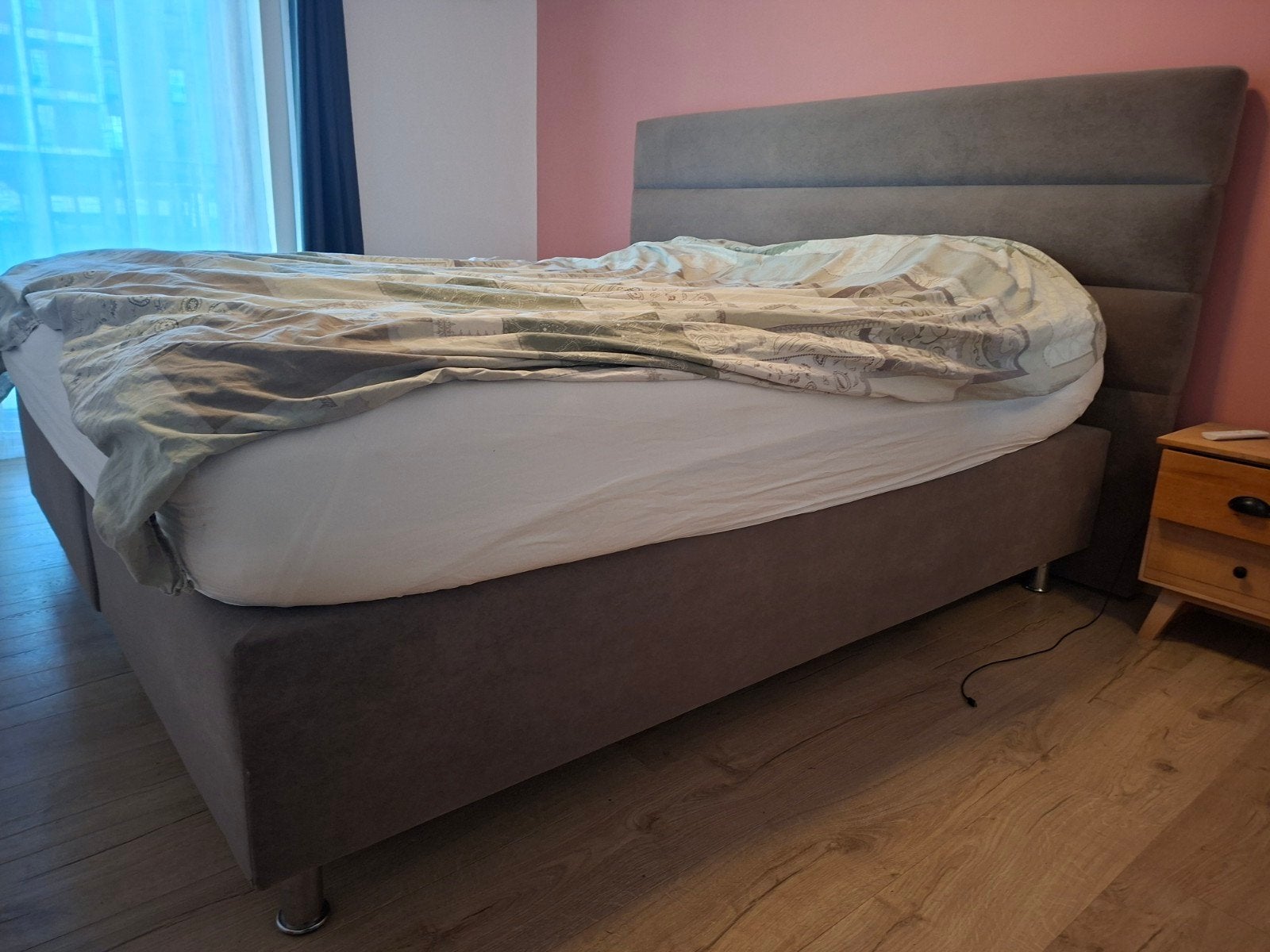 boxspring 1m80, Comme neuf, Enlèvement, 180 cm, 200 cm