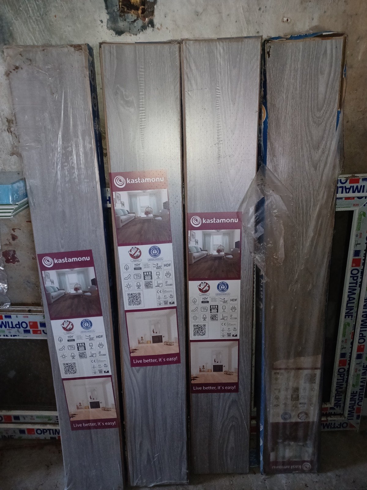 TE KOOP: 4 NIEUWE PAKKEN LAMINAAT, Maison & Meubles, Accessoires pour la Maison | Paravents d'intérieur, Enlèvement, Neuf