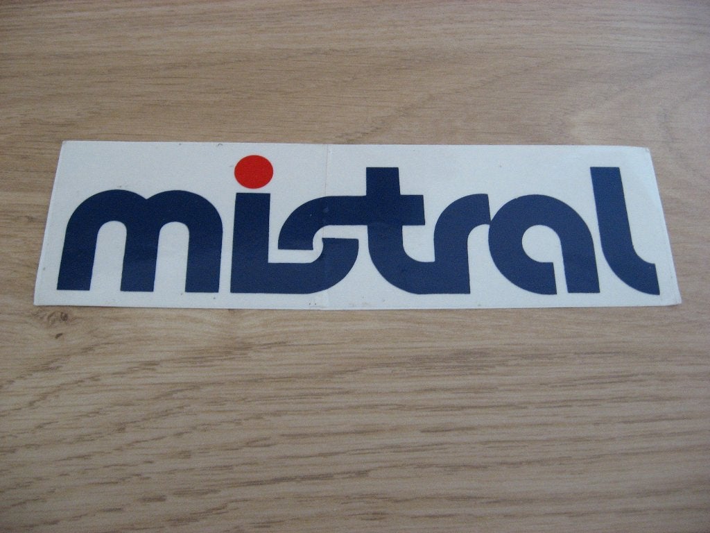Vintage Sticker Mistral, Ophalen of Verzenden, Nieuw, Overige typen